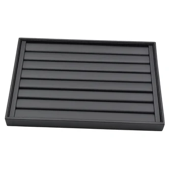 

Black PU Leather Jewelry Box Hair Clip Bracelet Earring Pin Container