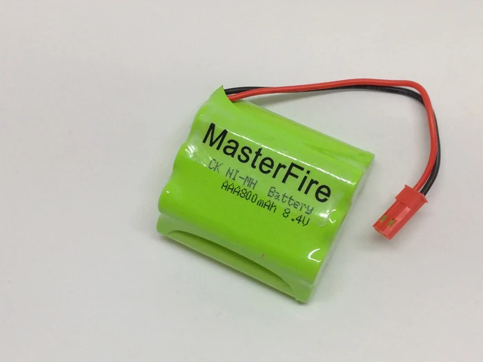 4pcs/lot MasterFire 7x AAA 8.4V 800mAh Rechargeable Ni-MH RC Battery NiMH Batteries Pack fo Helicopter Robot Car Toys with plug