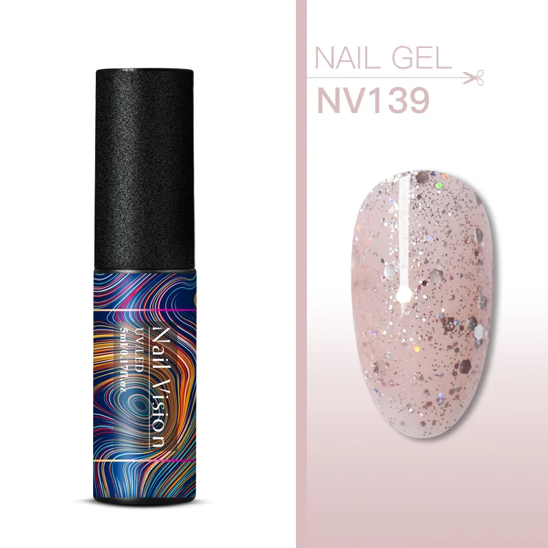 Nail Vision 5 мл Гель-лак для ногтей набор 176 цветов для маникюра гибридный Цвет ногтей Полупостоянный УФ-гель для ногтей гель лак - Цвет: EES06734