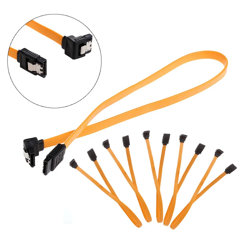 

Serial SATA ATA RAID DATA HDD Hard Drive Signal Cable Straight-Right Angle 5pcs WXTA