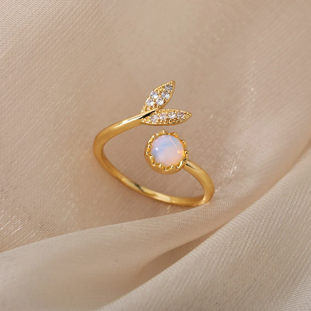 Fashion Stainless Steel Rings For Women Bohemian Jewelry Gift