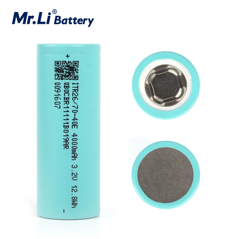 5c para E-bike de Alta Lifepo4 Bateria Recarregável 3c Descarga Contínua Max Potência Hid Luz Solar 26650 Mr. li 3.2v 26700 4000mah - Image 4