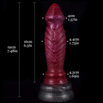 Black Blood Big Dildo XXL Monster Animal Dildo, Liquid Silicone Soft Dildo Realistic Sex Toys For Women Long Anal Dog Dildo. 6