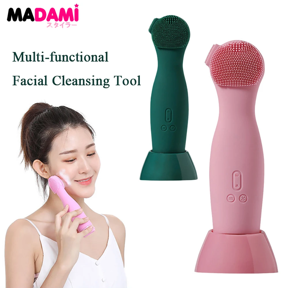 Силиконовая Очищающая щетка для лица очищающее средство отшелушивающий макияж