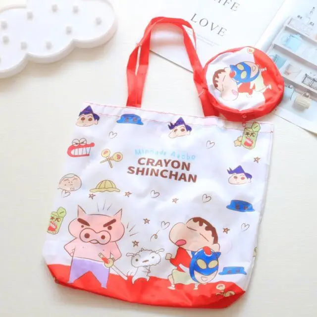 Melody Doraemon Crayon Shinchan Toys Story Единорог белка складная сумка сумки повседневные сумочки для шопинга подарок на день рождения#3313