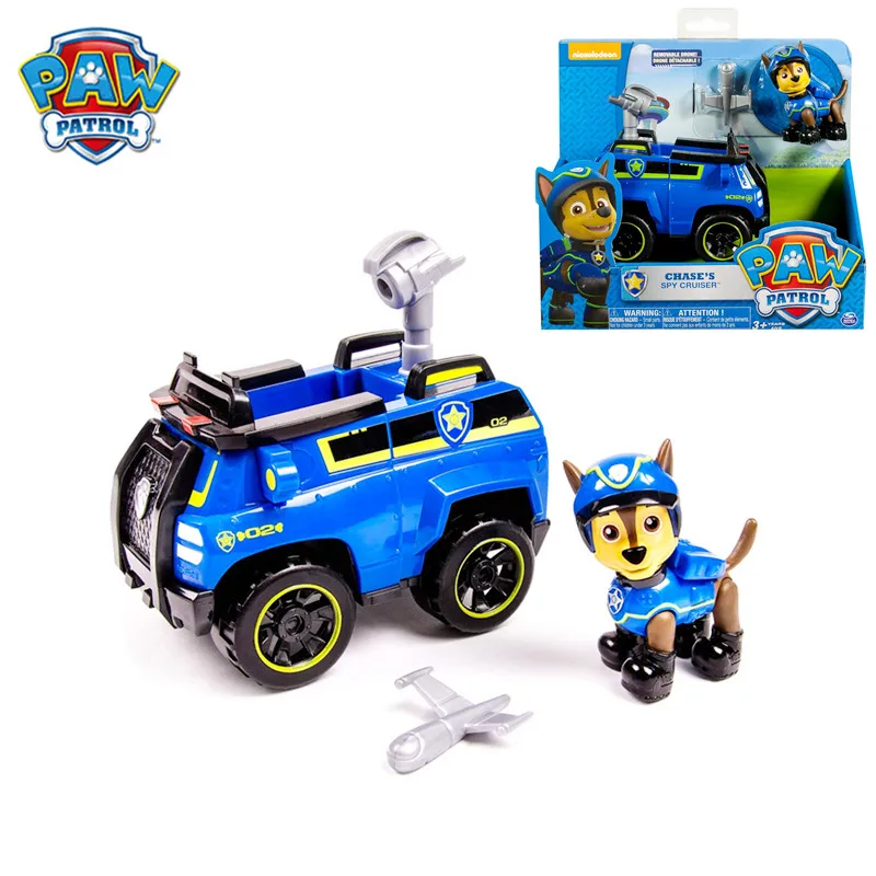 

Original Box Paw Patrol Chase's Spy Cruiser Rescue Vehicle Toy Set Anime Action Figure Model Cars Spin Master Toy Kids Gift