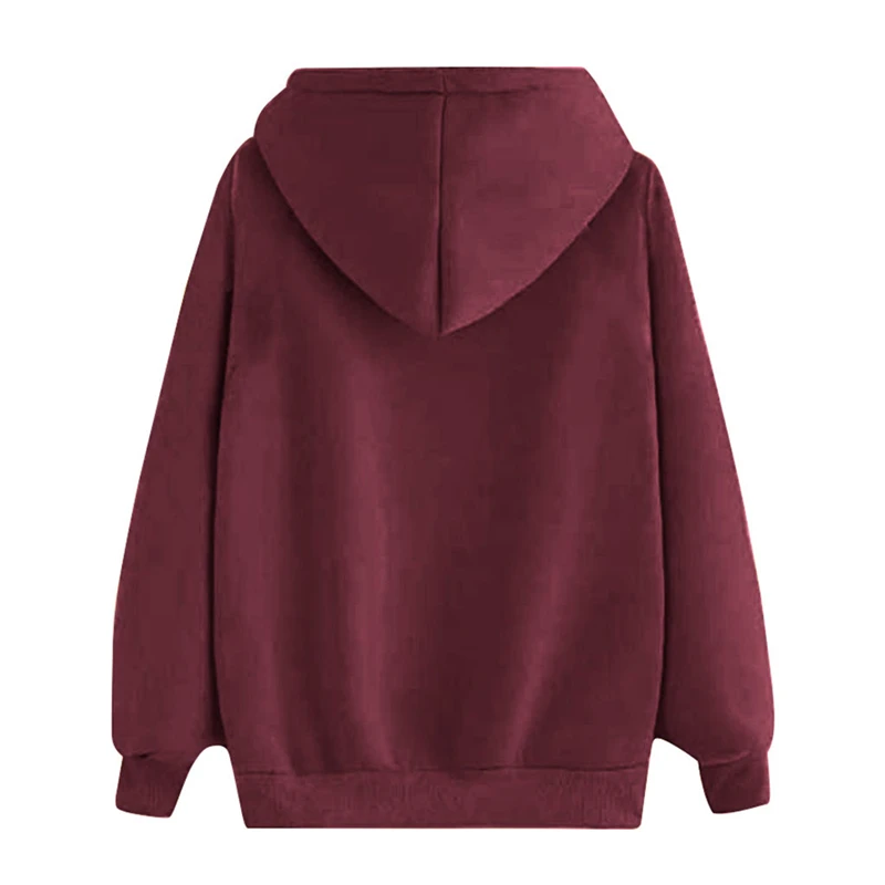  Casual Loose Lip Print Rainbow Women Hoodies 2020 Pullover Sweatshirt Autumn Winter Female Streetwe