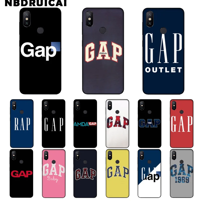 

NBDRUICAI Luxury Brand gap High Quality Phone Case for Xiaomi 8 9 se 5X Redmi 6pro 6A 4X 7 5plus note 5 7 6pro