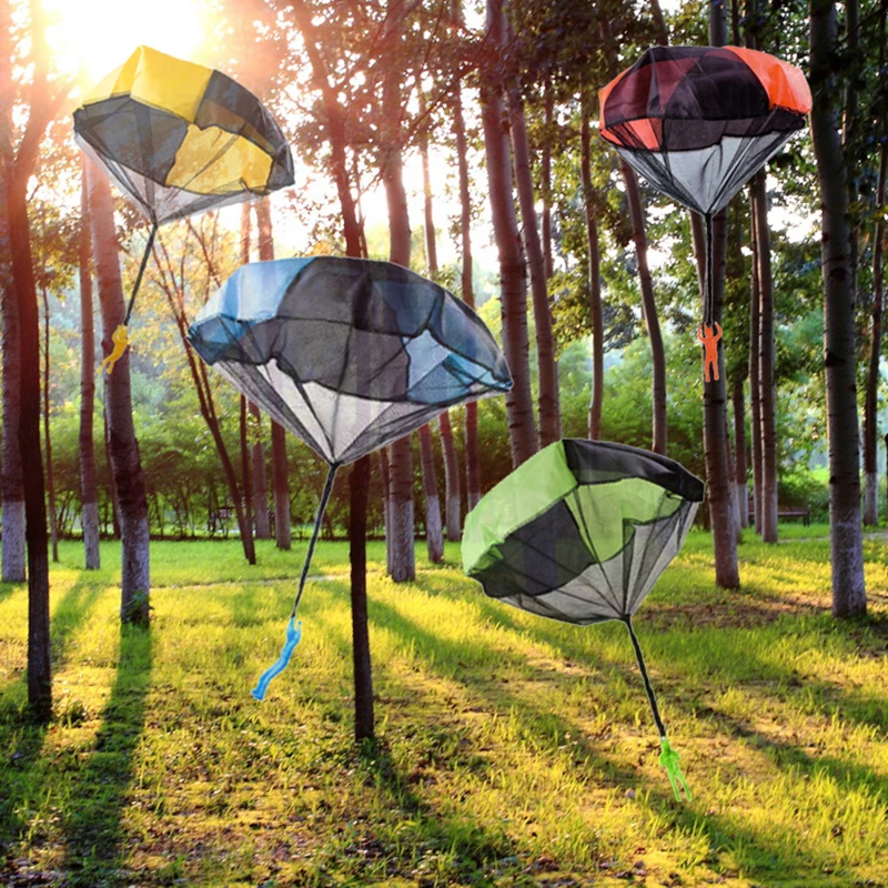 

1pc Hand Throw Soldier Parachute Toys Indoor Outdoor Games for Kids Mini Soldier Parachute Fun SportsToy Gifts Boy