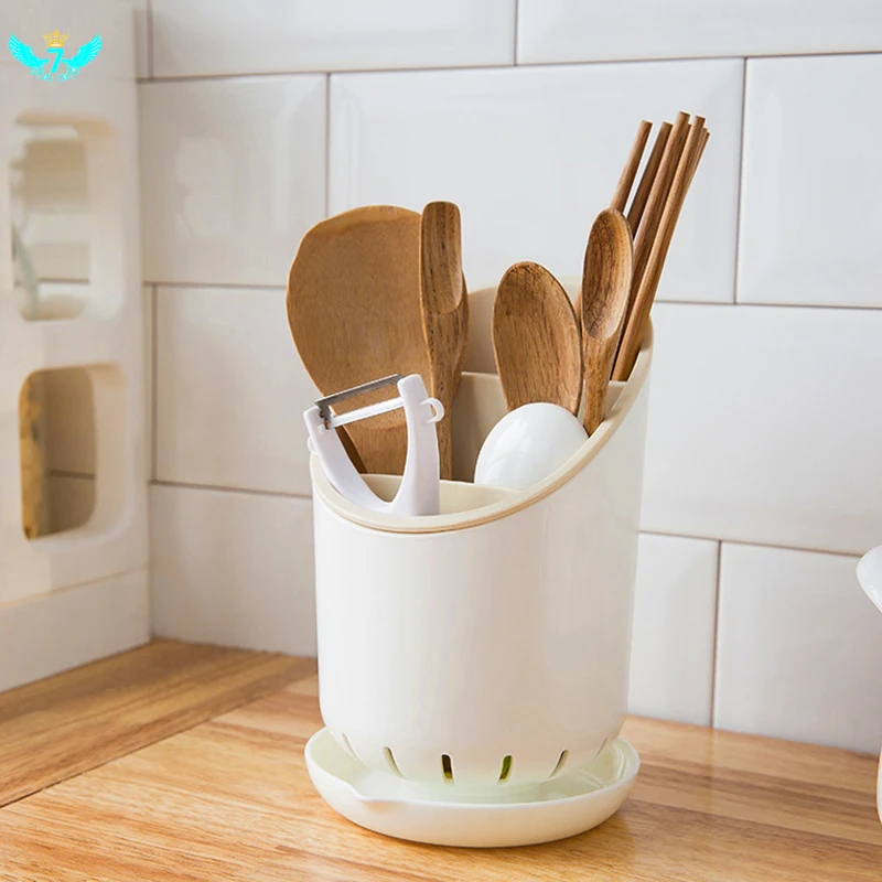 

Kitchen Shelves Storage drain rack Seperated Water Draining Antibacterial Tableware Chopsticks Box Tube Household Tool