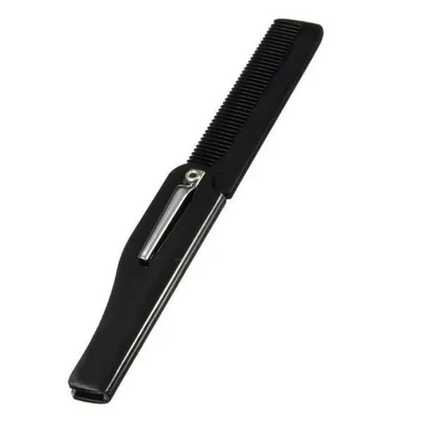 Foldable comb Folding Pocket Clip Hair Moustache Beard Comb Fashion Men Women Handmade massage hair brush