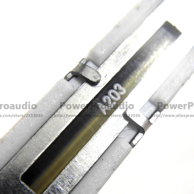 20pcs For Yamaha MG124CX Mixer Fader / Dual Potentiometer A20K Handle Length 15MM 6 feet 75MM / 20KAx2 audio mixer pot mixer fader