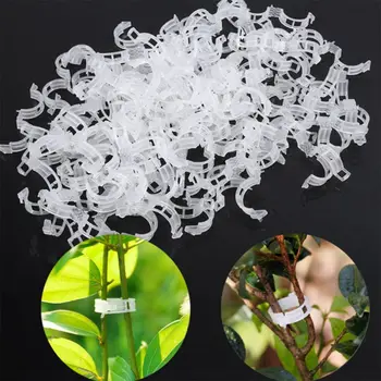 

50pcs/100pcs Durable 30mm Plastic Plant Support Clips Plants Hanging Vine Garden Greenhouse Vegetables Vines Tools new