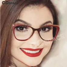 45980 кошачьи уши стильная оправа для очков металлические ножки плоские зеркальные женские компьютерные очки