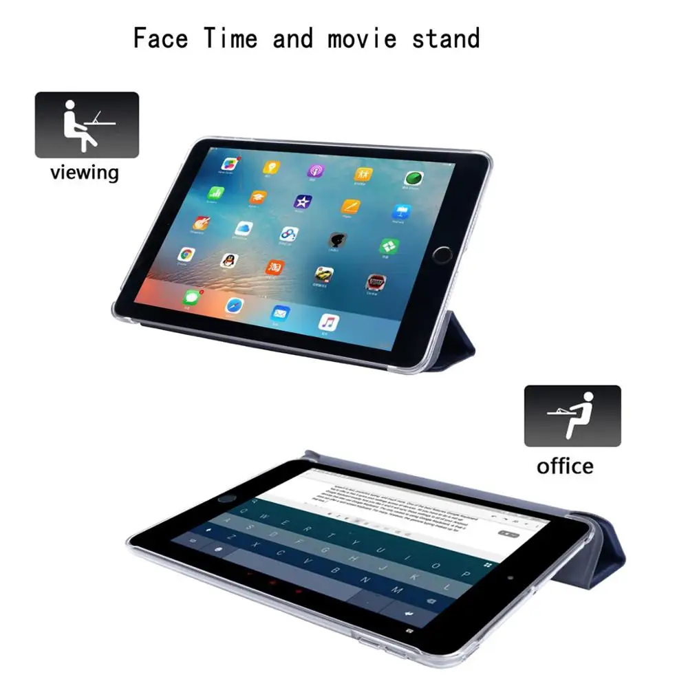 Из искусственной кожи чехол для Apple iPad Pro 10,5 A1701 A1709 A1852 шелковистый защелкивающийся чехол-подставка на Fundas смарт-чехол для планшета для iPad Pro 10,5 состояния заданием будильника B