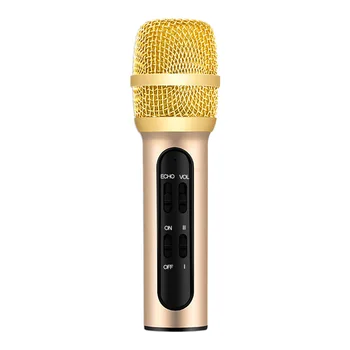 

Portable Professional Karaoke Condenser Microphone Handheld Sing Machine Speaker Recording Compatible Phone, Computer for Party/