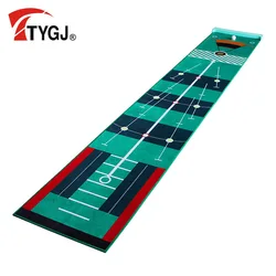 TTYGJ Indoor Golf Putting Practice Multi-angle Straight Putter Home Green Blanket Home Office Mini Set Family Fun Golf Game