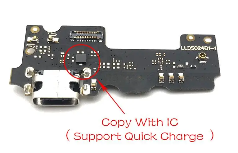 Новинка для Gionee General mobil GM5 GM 5 plus порт usb зарядный порт док-разъем гибкий кабель - Цвет: Copy With IC