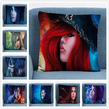 

League of Legends (LOL) Character Cartoon Linen 45X45CM Cushion Cover Pillow Case for Home Sofa Car Decor Pillowcase