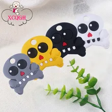 XCQGH 5 шт. новая модель Детские Силиконовые Детские игрушки Детские Силиконовые Прорезыватели Детские череп молярный Прорезыватель XCQGH 5 шт. новая модель Детские Силиконовые Детские игрушки Детские Силиконовые Прорезыватели Детские череп молярный Прорезыватель