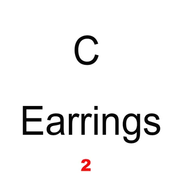

Exquisite Letter C Number Earrings Jewelry For Women Wedding Party Earrings Jewelrys Girls Gift