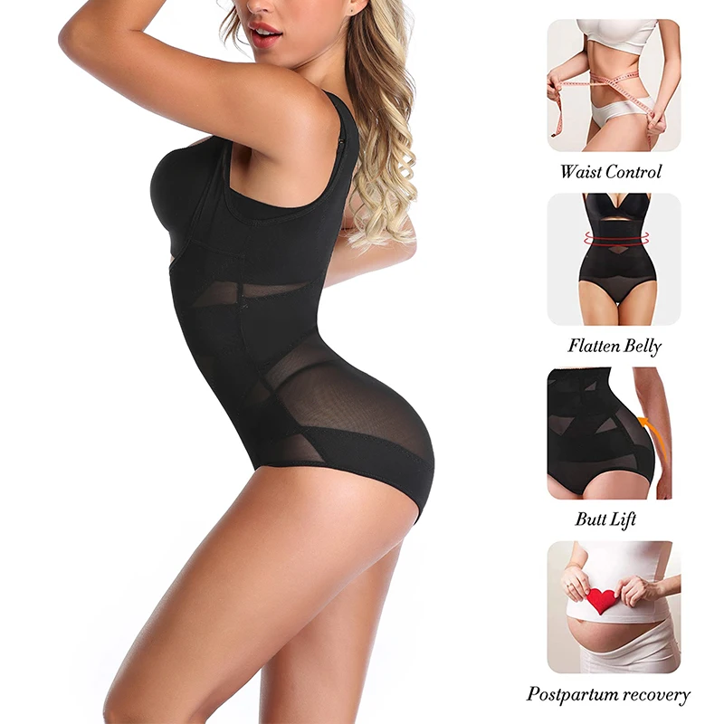 Cross Compression Abs Shaping Pants for Postpartum Abdomen Garment Tummy Tuck High Waist Control Butt Lifter for Women Slim