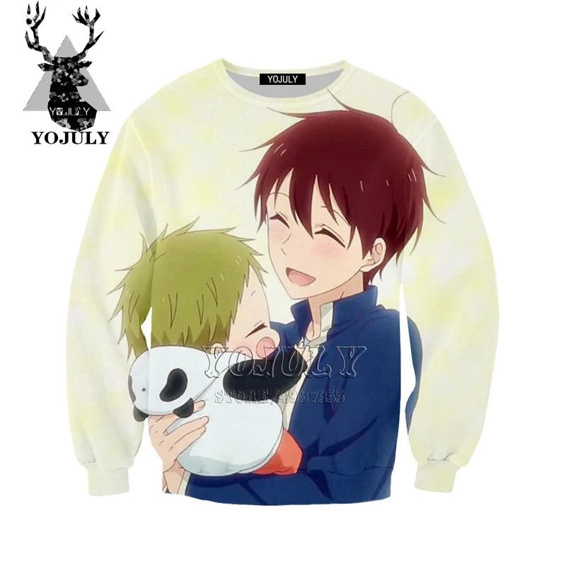 YOJULY/Пляжный Пейзаж, Детская толстовка с 3d принтом, новая детская одежда для маленьких мальчиков и девочек-подростков, топ с 3d принтом, длинный рукав, modis SW82 - Цвет: 3