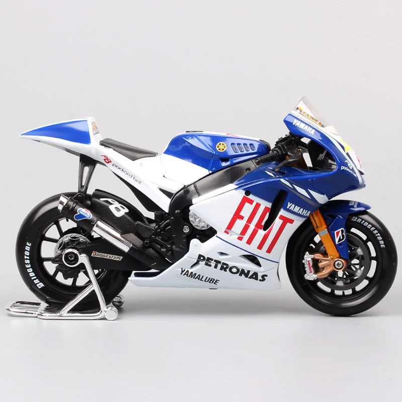 1/10 maisto большой весы Fiat Yamaha YZR-M1 № 99 лого Jorge Lorenzo moto rcycle moto велосипед литая игрушка гоночный автомобиль модель игрушки GP 2009