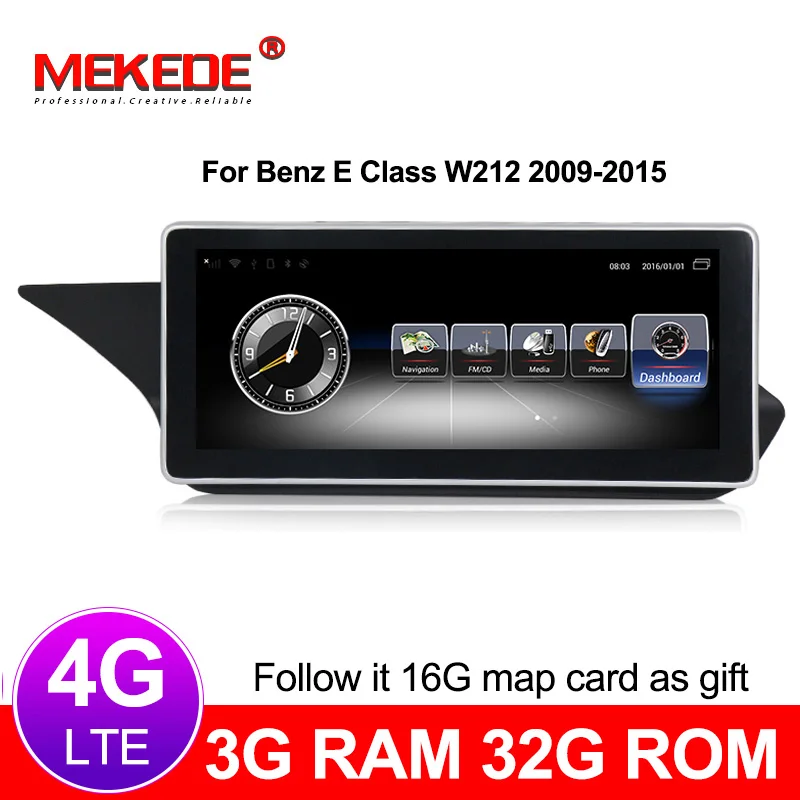 Cheap 4G lte Car Radio Stereo GPS Navigation Player  For Mercedes Benz MB E Class W212 2009~2015 Original car system 3G RAM 32G ROM 0