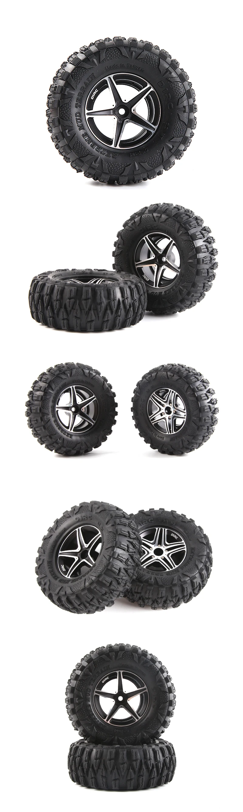 4 шт. D1RC 2,2 дюймов гусеничный обод колеса для Traxxas TRX-4 TRX4 Benz G500