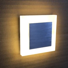 Настенный светильник для коридора, лестницы, сада, светодиодный светильник, утопленный, современный, 3W, акриловый, декоративный, ландшафтный, для помещений, отеля, для ног, настенный светильник