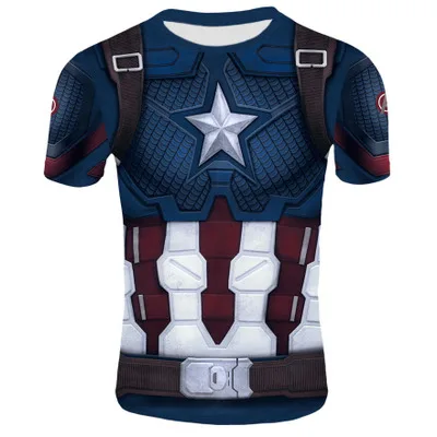 Футболки hero Marvel Avengers 4 крутые Топы Футболки с 3D принтом из фильма Железный человек Гидра удобные летние футболки супергерой мужские