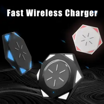 

10W Multi-Function Intelligen Charger QI Ultra-thin Fast Charger Wireless Mobile Phone Chargers Portable Wireless Dock Station