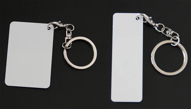 Пустой Брелок сублимационный металлический алюминиевый брелок две стороны