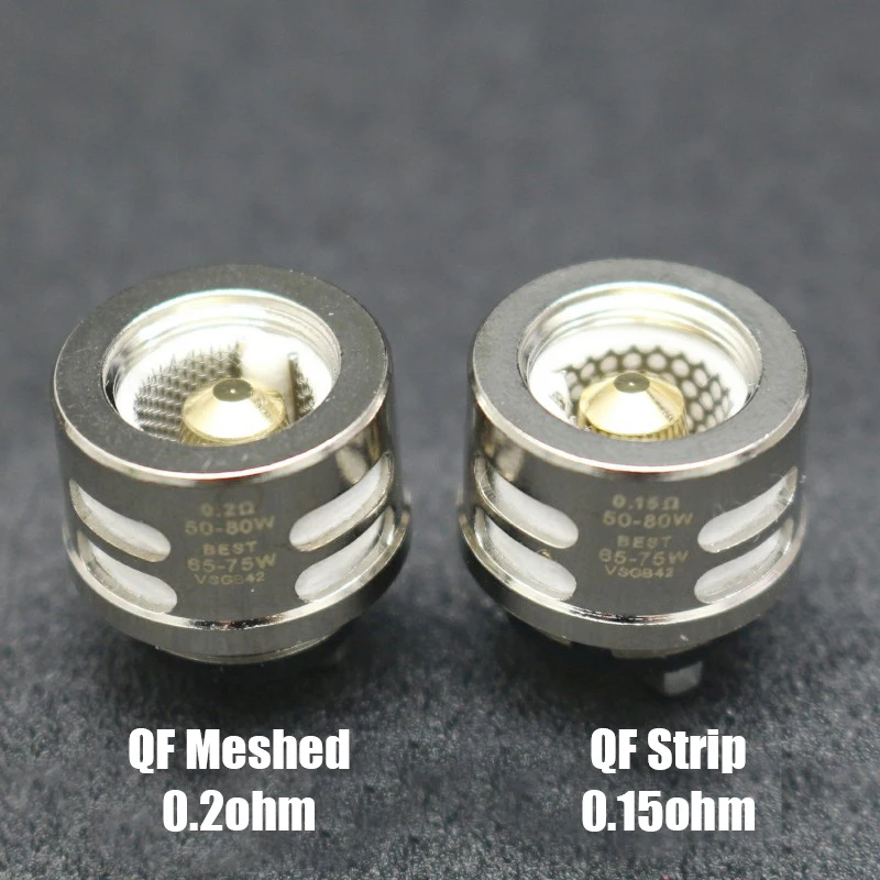 60 шт. Высококачественная сменная катушка 0.2ohm QF сетка 0.15ohm QF полоски головка для электронной сигареты для SKRR распылитель Fit Роскошный испаритель