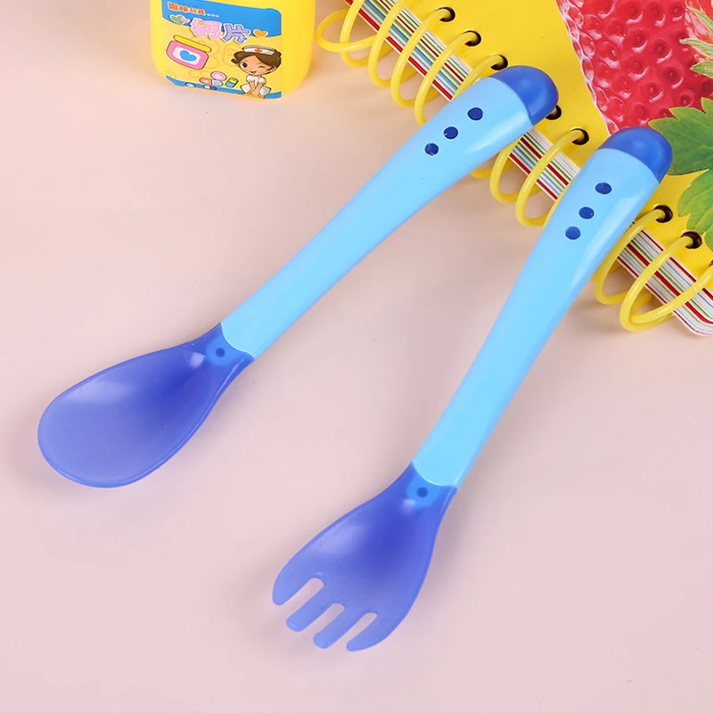 Детские мягкие полипропилен ложка конфеты Цвет Температура зондирования ложки и