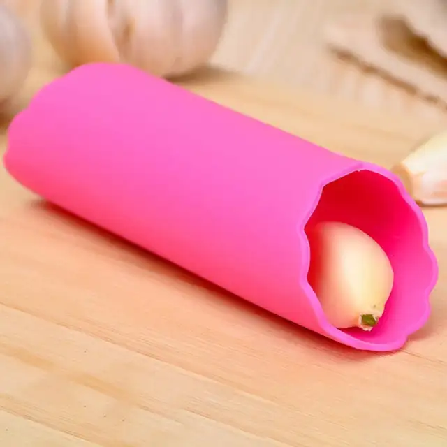 fengzong Garlic Peeler Silicone Easy Roll Tube Useful Garlic Kitchen Tool Easy to use Convenient Safe Non Toxic Random /& Random