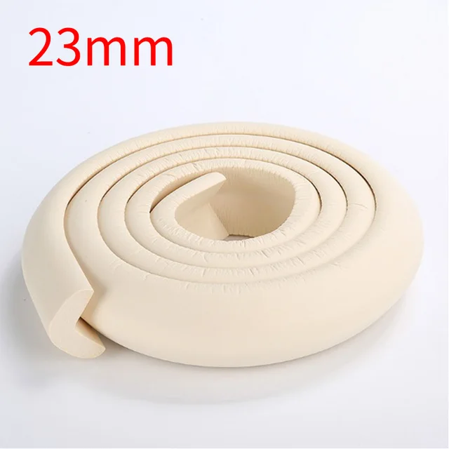 2M Baby Safety Corner Protector Children Protection Furniture Corners Angle Protection Child Safety Table Corner Protector Tape beige 23cm