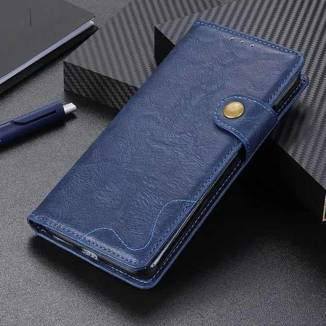 Blue (FMW) Роскошный флип-чехол для Alcatel 3X2019 чехол из искусственной кожи однотонный бумажник 360 Защитный чехол для Alcatel 3X2019 чехол Alcatel X3 - Цвет: Blue (FMW)