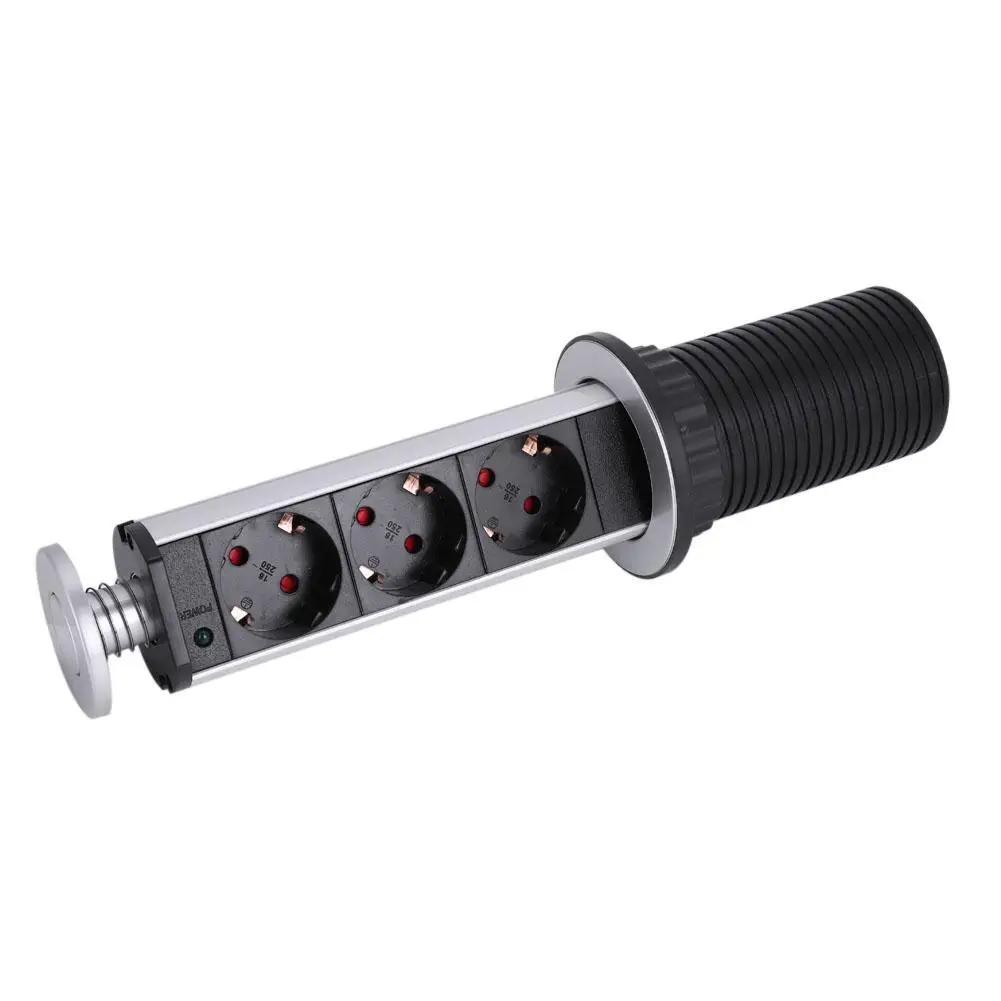 Выдвижная розетка скрытая с usb интерфейсом 3500 Вт для кухни офисного стола
