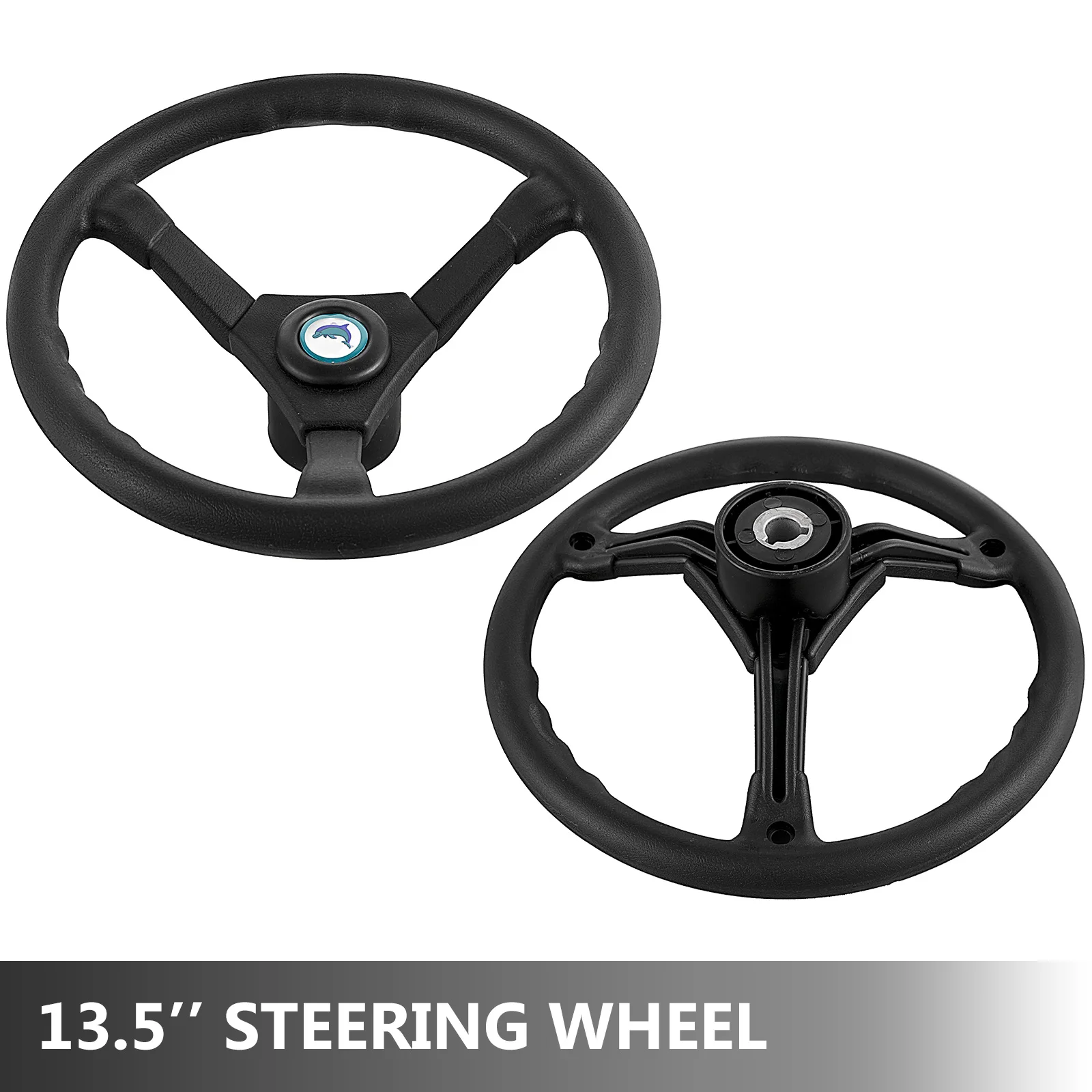 SucceBuy Hydraulic Boat Steering Kit 300HP Hydraulic Steering Kit Helm Pump/Cylinder/Wheel 18ft Hose Hydraulic Steering Seal Kit