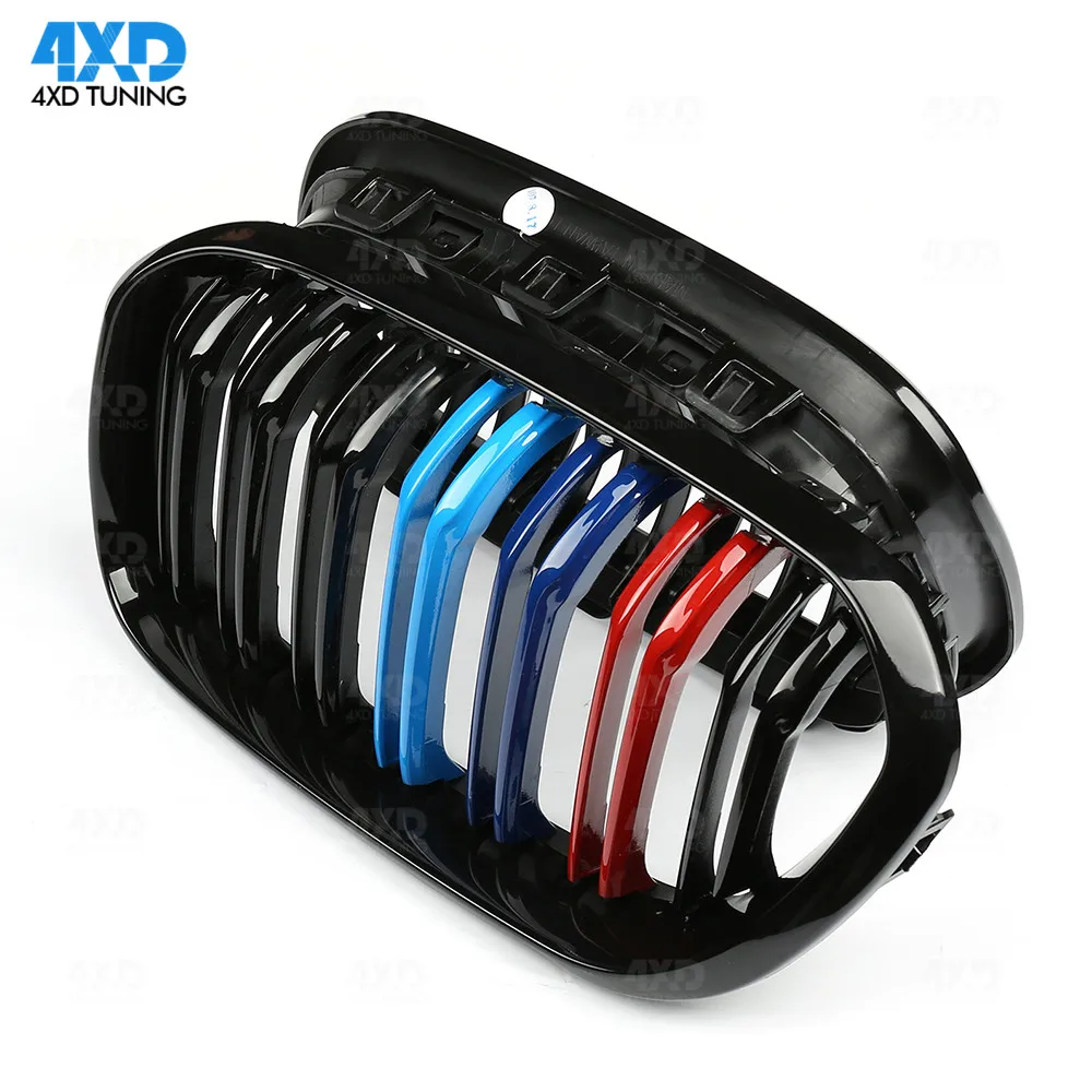 

F21 ABS front Grills For BMW F20 Lci Front Bumper lip grill 116i 118i 125i M135i Dual Slat 3 Color 2015 2016 2017 2018 2019