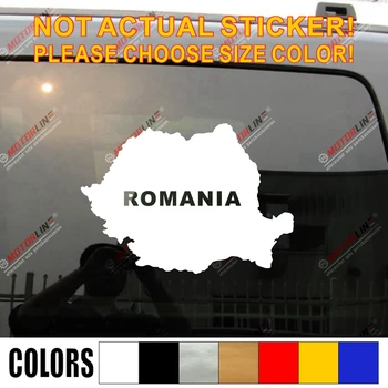 

Romanian Map Romania outline Decal Sticker Car Vinyl pick size color no bkgrd