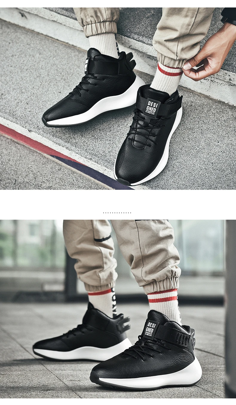 Times New Roman Men Leather Boots Fashion Autumn Winter Warm Cotton Men Ankle Boots Lace Up Men Shoes Footwear Men Casual Shoes