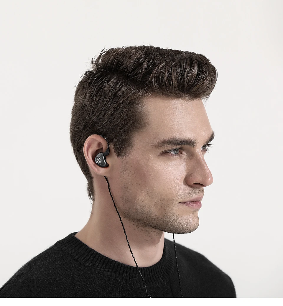 TRN V90 4BA 1DD гибридный 5 драйвер металлические наушники вкладыши IEM HIFI монитор бег