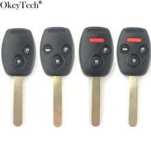 OkeyTech дистанционный ключ для автомобиля с металлической кнопкой колодки для Honda Accord CRV пилотный гражданский 2003 2004 2005 2006 2007 Замена Брелок