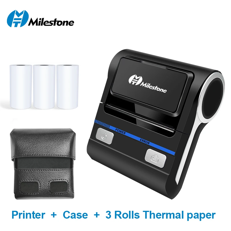 Milestone Impresora Termica Codigo De Barras 2021 New Printer принтер Portable Portátil  Mini Thermal Mi Machine USB Bluetooth
