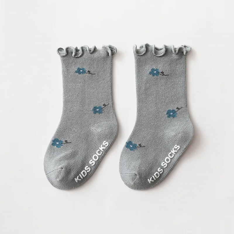 3 Pairs/lot Children's Socks Solid Autumn Spring Boy Anti Slip Newborn Baby Socks Cotton Infant Socks for Girls Boys Floor Socks 5