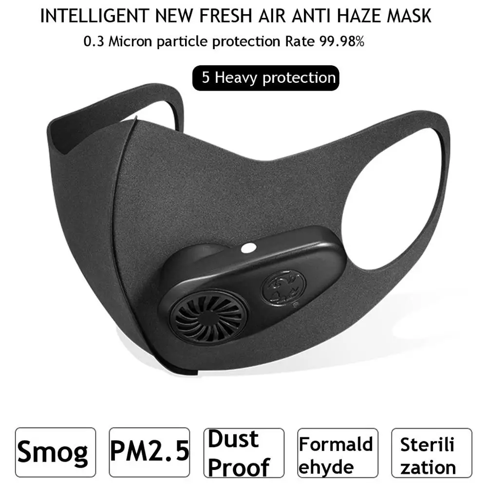

Masks Mascarilla Coronavirus Smart Electric Mask Breathing Valve Anti-Proof Respirator Mask Tapabocas Mascherina Quick Delivery