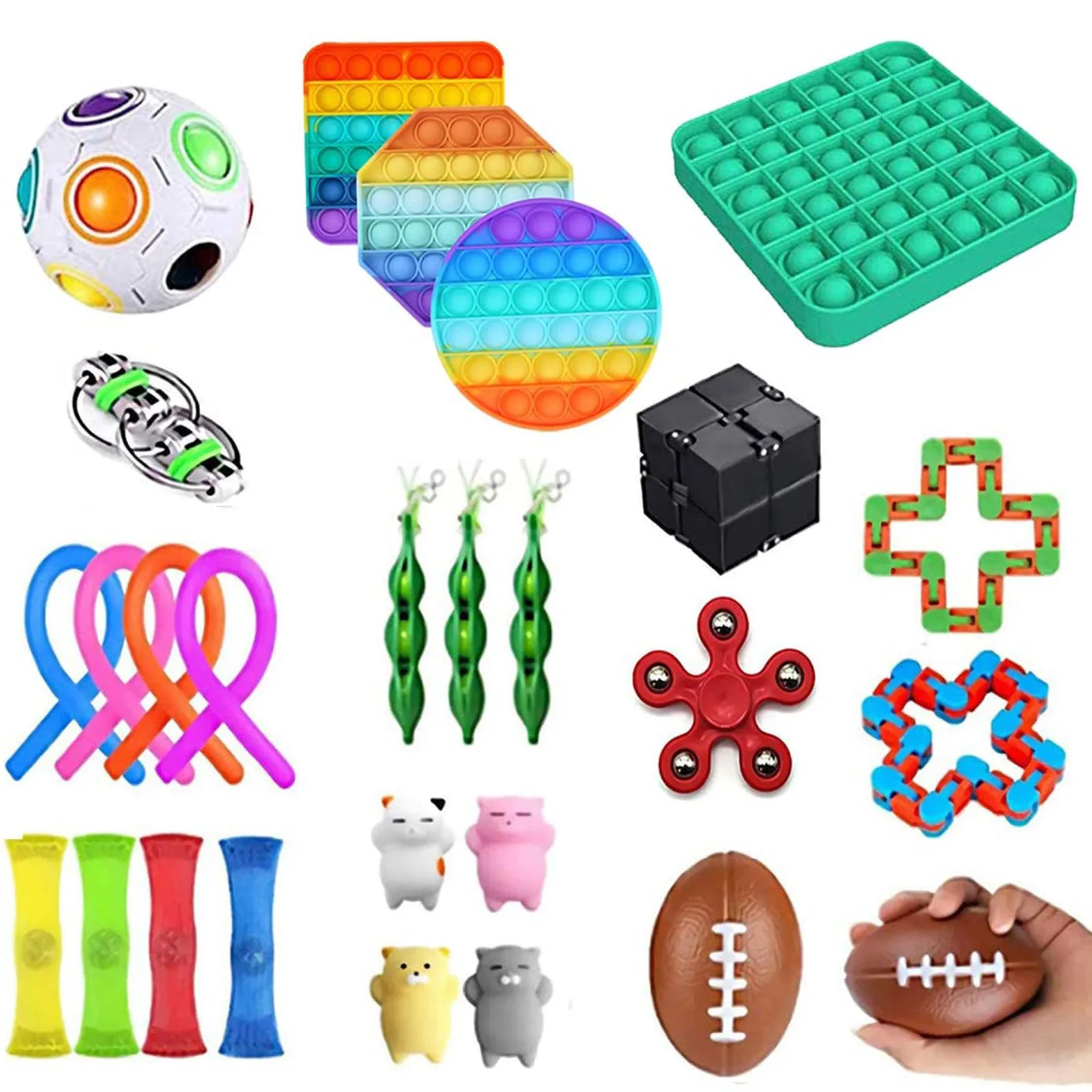 29pack Figet Toys Anti Stress Toy Set Adults Kids Sensory Antistress Relief Toys 29pack Figet Toys Anti Stress Toy Set Adults Kids Sensory Antistress Relief Toys